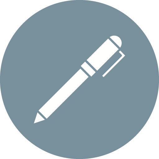 Pen Glyph Circle Icon