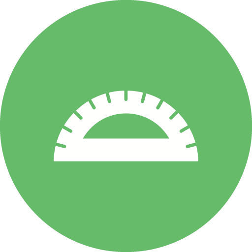 Protactor Glyph Circle Icon