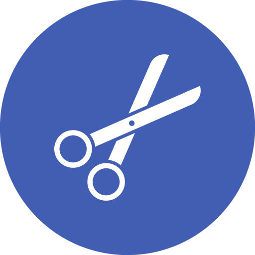 Scissors Glyph Circle Icon