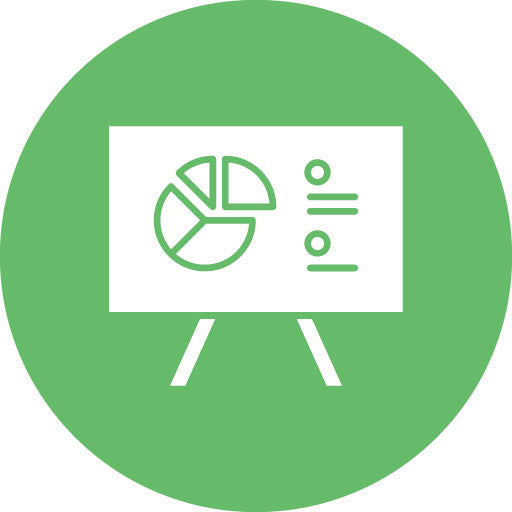 Whiteboard Glyph Circle Icon