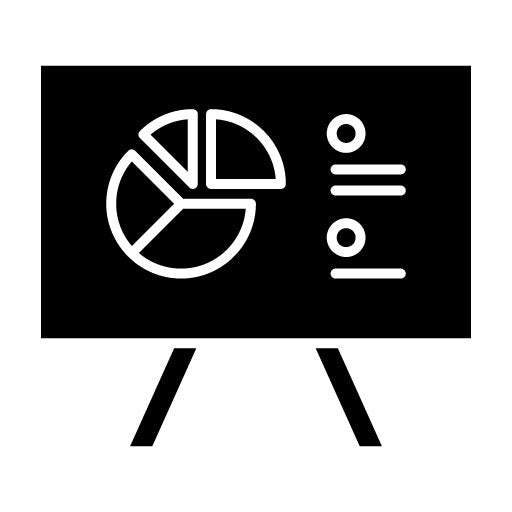 Whiteboard Glyph Icon | Office Stationery