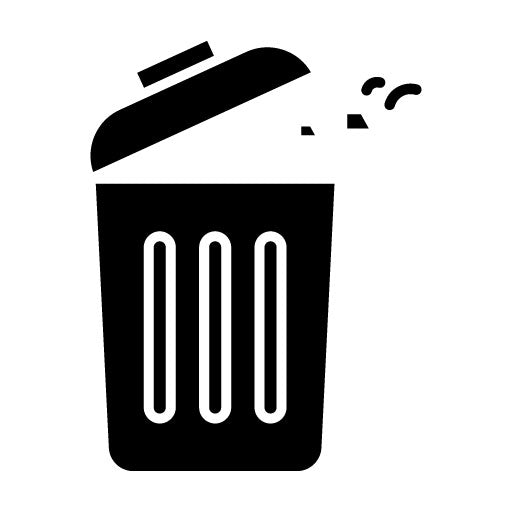 Trash Glyph Icon | Office Stationery