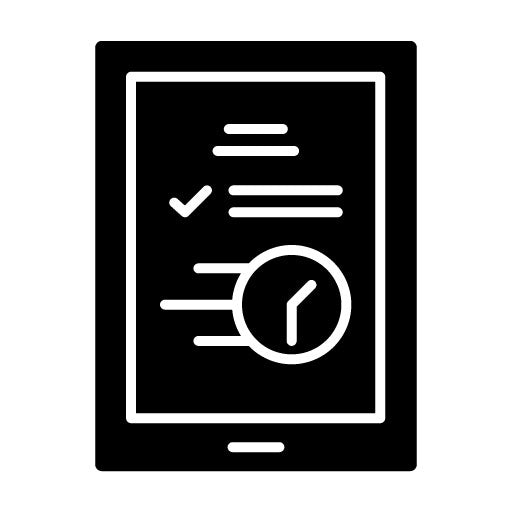 Graphic Tablet Glyph Icon | Office Stationery