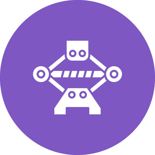 Car Jack Glyph Circle Icon