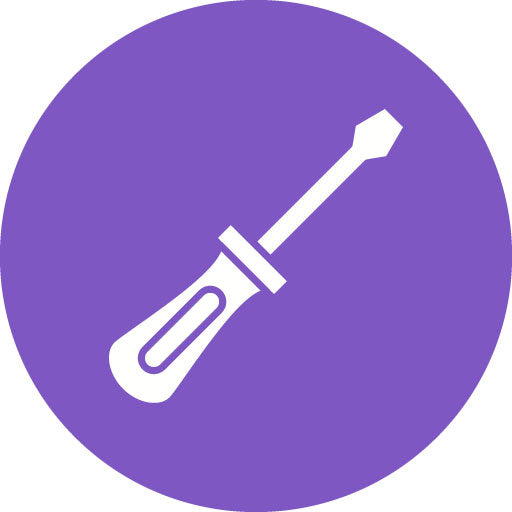 Screwdriver Glyph Circle Icon