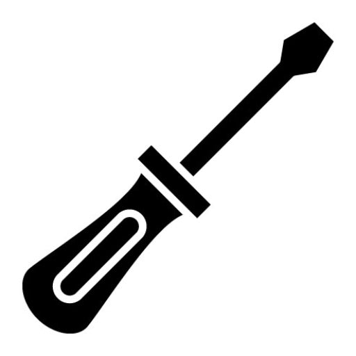 Screwdriver Glyph Icon | Car Repair
