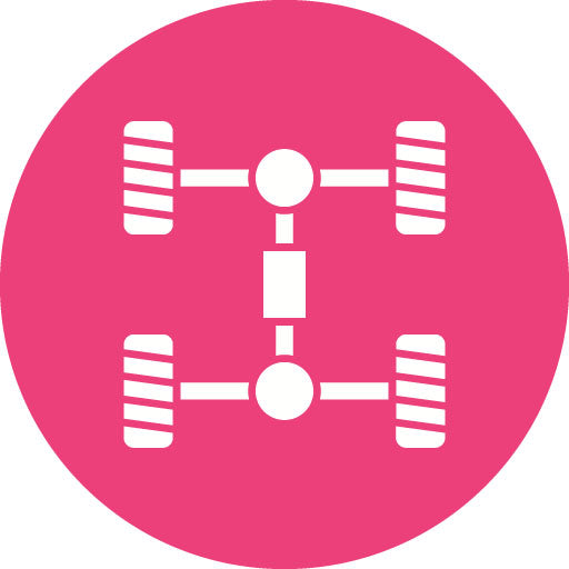 Chassis Glyph Circle Icon