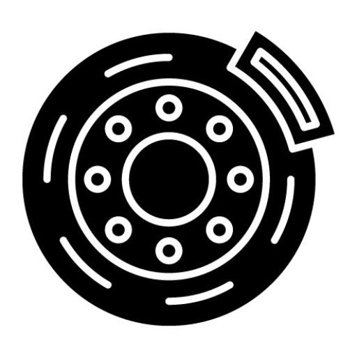 Brake Disc Glyph Icon