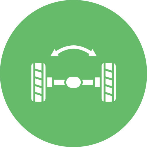 Wheel Alignment Glyph Circle Icon