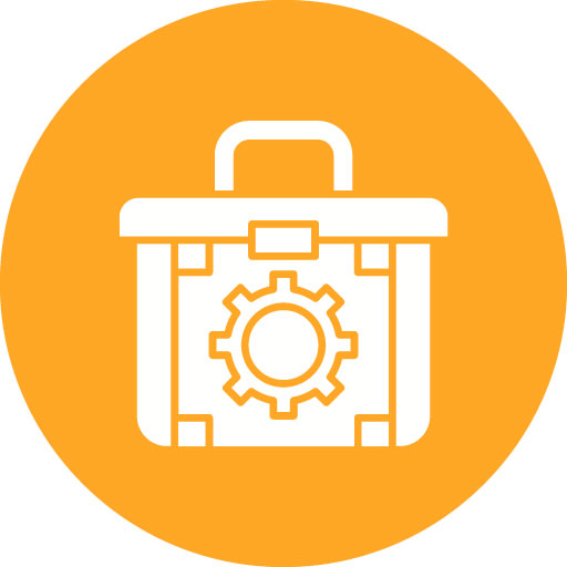 Toolbox Glyph Circle Icon