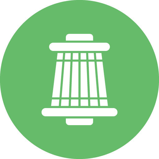 Airfilter Glyph Circle Icon