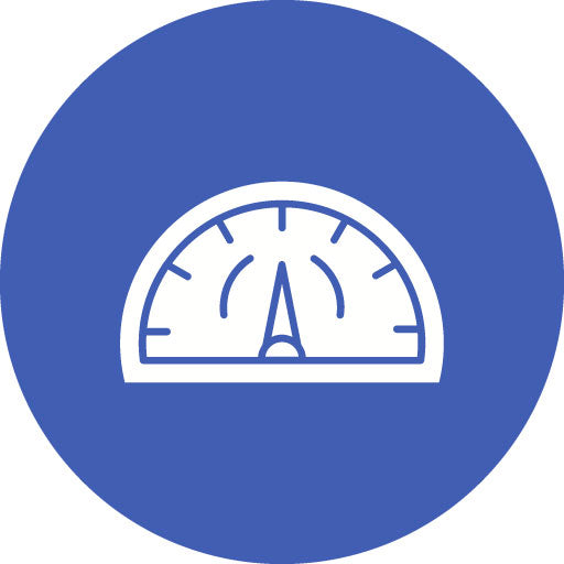 Tachometer Glyph Circle Icon