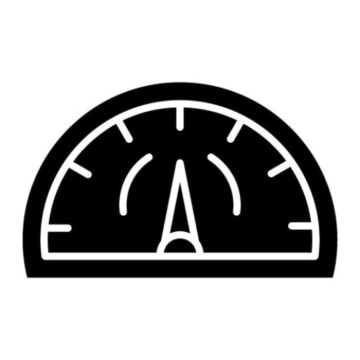 Tachometer Glyph Icon