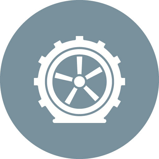 Flat Tire Glyph Circle Icon