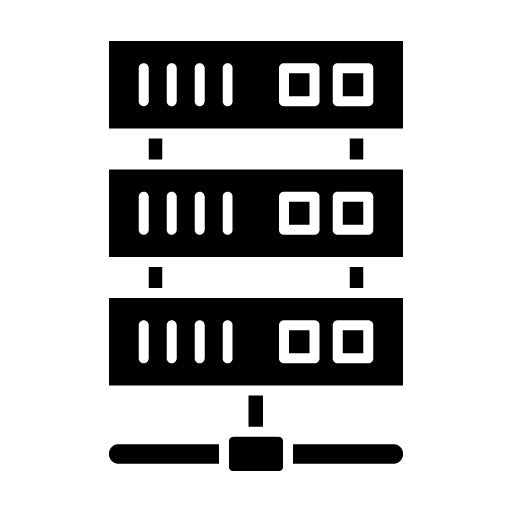 Server Glyph Icon | Computer and Hardware