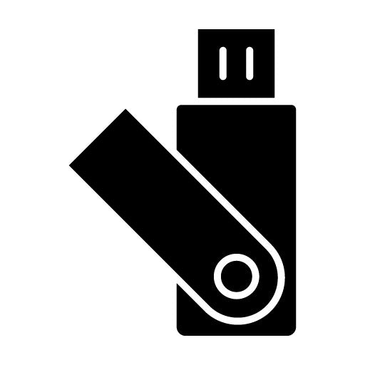 USB Stick Glyph Icon