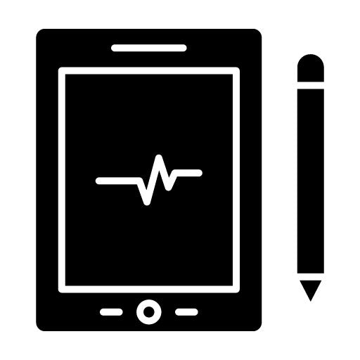 Drawing Tablet Glyph Icon