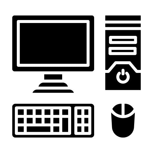 Computer Glyph Icon | Computer and Hardware