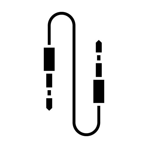 Audio Cable Glyph Icon