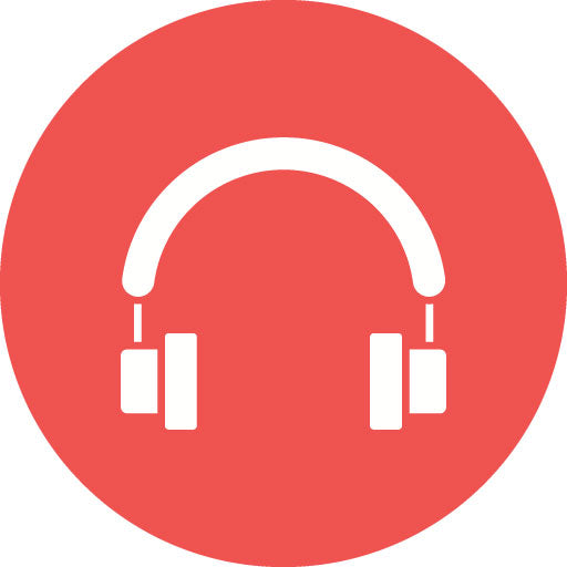 Headphone Glyph Circle Icon