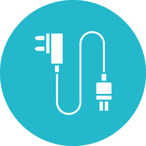 Power Plug Glyph Circle Icon