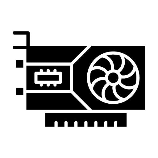 Graphics Card Glyph Icon