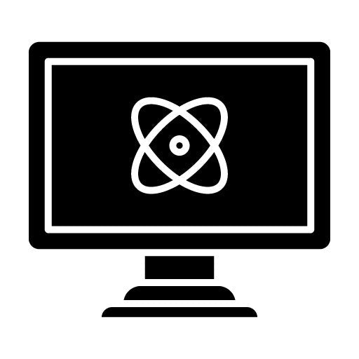 Quantum Computing Glyph Icon