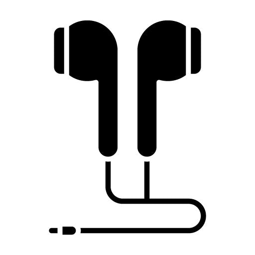 Earphones Glyph Icon