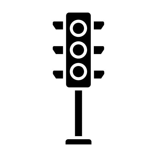 Traffic Lights Glyph Icon