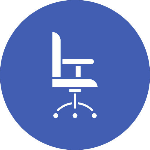 Chair Glyph Circle Icon