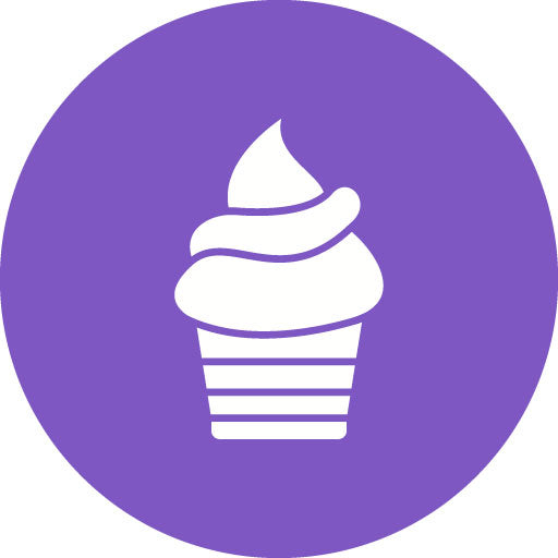 Cupcake Glyph Circle Icon