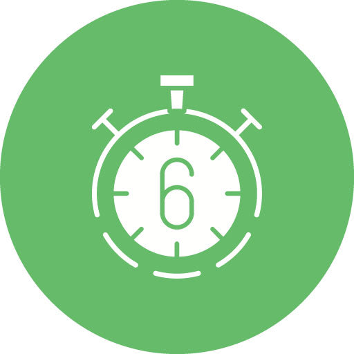 Countdown Glyph Circle Icon