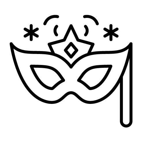 New Year Mask Icon