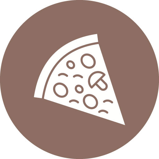 Pizza Slice Glyph Circle Icon