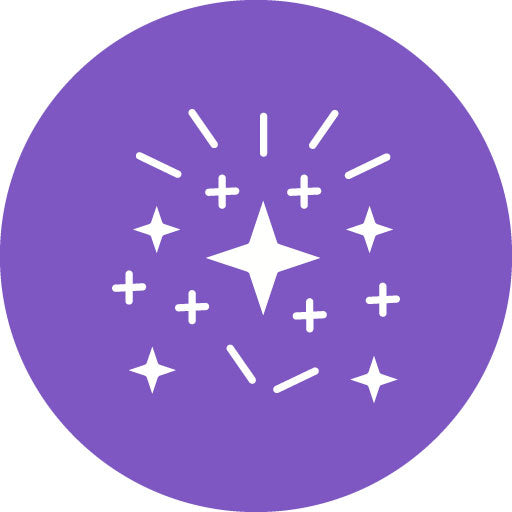 Sparkles Glyph Circle Icon