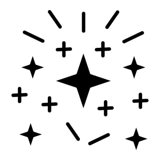 Sparkles Glyph Icon | New Year