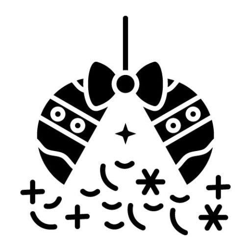 Confetti Ball Glyph Icon