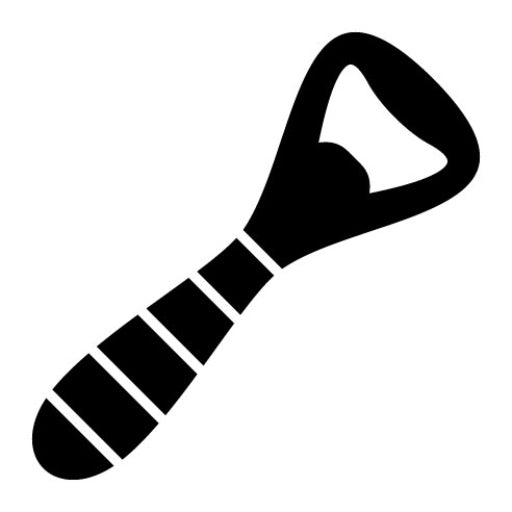 Bottle Opener Glyph Icon | New Year