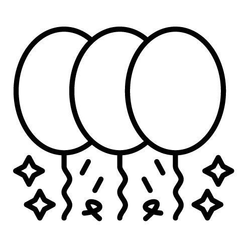 New Year Balloons Icon