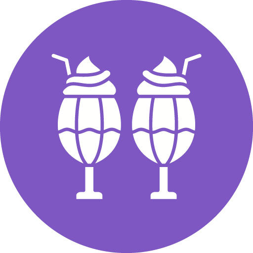 Milkshake Glyph Circle Icon