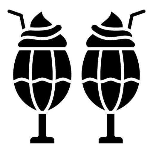 Milkshake Glyph Icon | New Year
