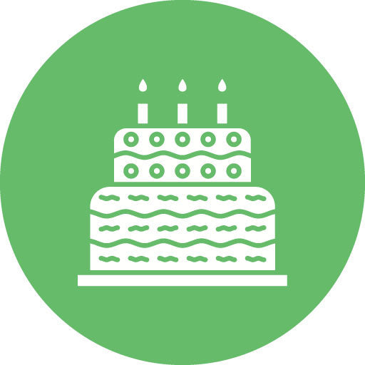 Cake Glyph Circle Icon