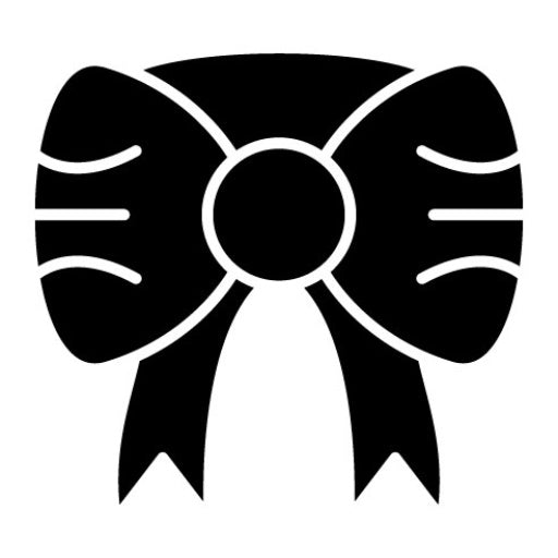 Ribbon Glyph Icon | New Year