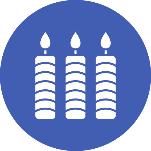 Candles Glyph Circle Icon