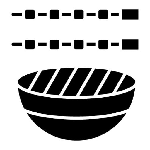 Barbecue Glyph Icon | New Year
