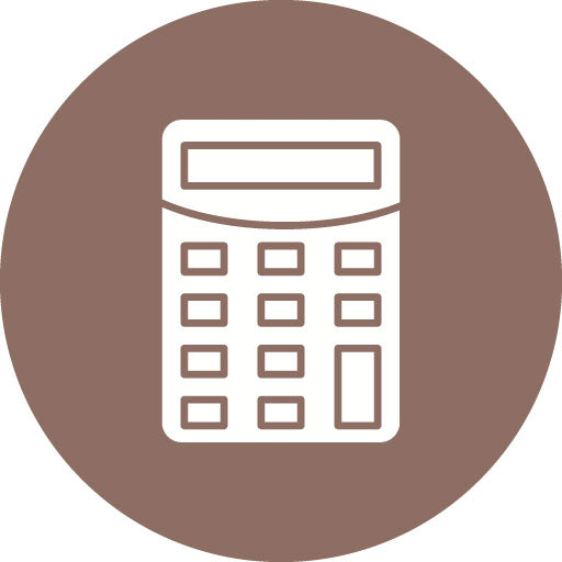 Library Calculator Glyph Circle Icon