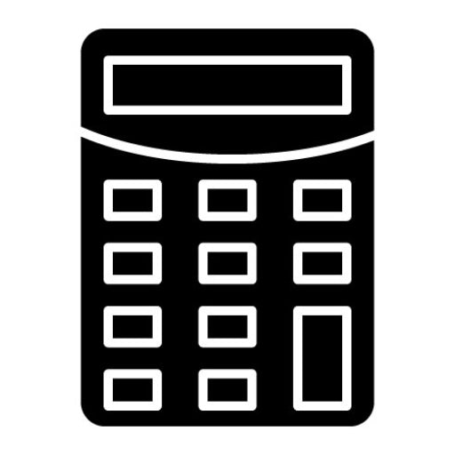 Calculator Glyph Icon | Library