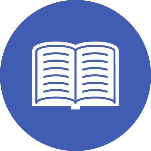 Open Book Glyph Circle Icon