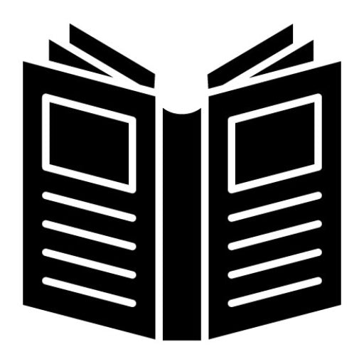 Book Cover Glyph Icon
