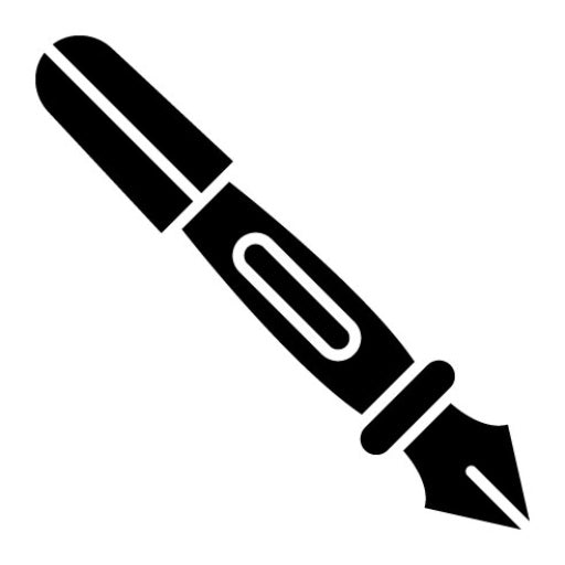 Fountain Pen Glyph Icon